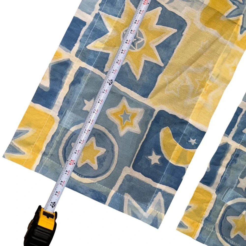 Vintage 90s Dan River Celestial Sun Moon Stars Valances 82x16